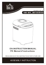 HOMCOM 800-065 Instruction Manual preview