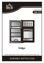 Preview for 1 page of HOMCOM 800-073 Assembly Instruction Manual