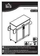 HOMCOM 801-243 Manual preview