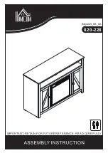 Предварительный просмотр 1 страницы HOMCOM 820-228 Assembly Instructions Manual