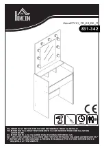 HOMCOM 831-342 Manual preview