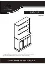 HOMCOM 835-218 Operating Instructions Manual preview