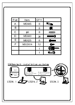 Предварительный просмотр 3 страницы HOMCOM 836-048 Assembly Instructions Manual