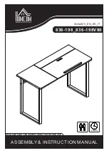 Предварительный просмотр 1 страницы HOMCOM 836-198 Assembly & Instruction Manual