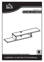 HOMCOM 836-385 Assembly & Instruction Manual preview