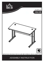 HOMCOM 836-385 Assembly Instructions Manual предпросмотр