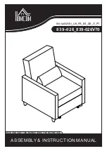 HOMCOM 839-026 Assembly & Instruction Manual предпросмотр