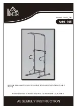 HOMCOM A90-105 Assembly Instructions Manual предпросмотр