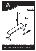 HOMCOM A91-180 Assembly & Instruction Manual preview