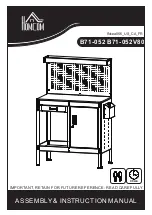 HOMCOM B71-052 Assembly & Instruction Manual предпросмотр