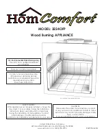 HomComfort 3224OFP Manual предпросмотр