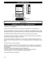 Предварительный просмотр 4 страницы HomComfort DV14 Installation Instructions And Owner'S Manual