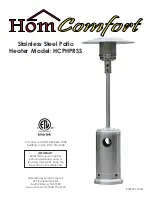 HomComfort HCPHPRSS Manual preview