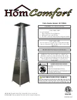 HomComfort HCPHSSQ Manual preview