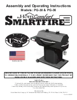 HomComfort Smartfire PG-30 Assembly And Operating Instructions Manual preview