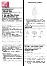 Preview for 1 page of Home Accents Holiday 1005356557 Instructions