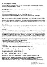 Preview for 4 page of Home Accents Holiday FM400-ES User Manual