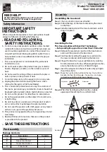 Preview for 1 page of Home Accents Holiday TG76M2V39D10 Quick Start Manual