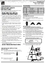 Preview for 1 page of Home Accents Holiday TG76P4740D14 Manual