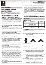 Home Accents Holiday TG90M3P07C01 Assembly Instructions preview