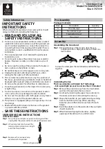 Home Accents Holiday TG90M3P07D18 Quick Start Manual preview