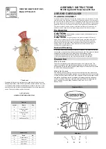 Preview for 1 page of Home Accents Holiday TY364-1411 Assembly Instructions