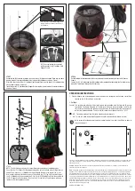 Предварительный просмотр 3 страницы Home Accents Cauldron Witch Easy Assembly And Operation Instructions