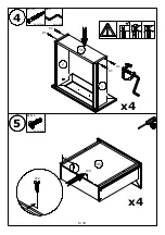 Предварительный просмотр 6 страницы Home affaire 3942492782 Assembly Instructions Manual