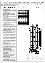 Preview for 19 page of Home affaire Provence 23 Assembly Instructions Manual