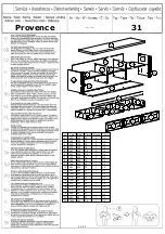 Preview for 40 page of Home affaire Provence 23 Assembly Instructions Manual