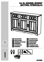 Предварительный просмотр 1 страницы Home affaire Trinidad 20177953 Assembly Instructions Manual