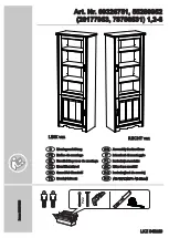 Предварительный просмотр 25 страницы Home affaire Trinidad 20177953 Assembly Instructions Manual