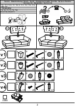 Предварительный просмотр 2 страницы Home affaire TRONDTHEIM 8149 Assembly Instructions Instruction Manual