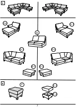 Предварительный просмотр 7 страницы Home affaire Vision Sofa Set Assembly Instructions Manual