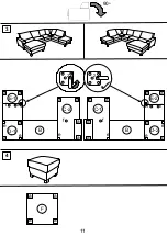 Предварительный просмотр 11 страницы Home affaire Vision Sofa Set Assembly Instructions Manual