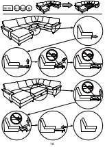 Предварительный просмотр 16 страницы Home affaire Vision Sofa Set Assembly Instructions Manual