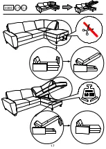 Предварительный просмотр 17 страницы Home affaire Vision Sofa Set Assembly Instructions Manual