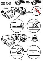 Предварительный просмотр 18 страницы Home affaire Vision Sofa Set Assembly Instructions Manual