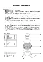 Preview for 1 page of Home & Garden 212278 Assembly Instructions