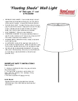 Home Concept Floating Shade FS1200WH Manual предпросмотр