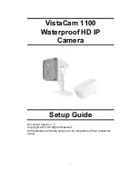 Home Controls VistaCam 1100 Setup Manual preview