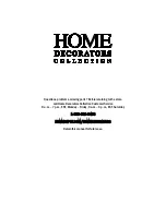 Предварительный просмотр 3 страницы Home Decorators Collection 1 002 563 371 Use And Care Manual