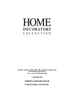 Предварительный просмотр 9 страницы Home Decorators Collection 1000 022 977 Use And Care Manual