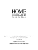 Предварительный просмотр 18 страницы Home Decorators Collection 1000 022 977 Use And Care Manual