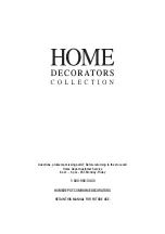 Предварительный просмотр 8 страницы Home Decorators Collection 1000 024 192 Use And Care Manual