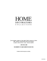 Предварительный просмотр 20 страницы Home Decorators Collection 1000 052 989 Use And Care Manual