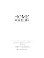 Предварительный просмотр 21 страницы Home Decorators Collection 1001 628 059 Use And Care Manual