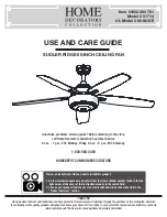 Home Decorators Collection 1002 264 701 Use And Care Manual preview