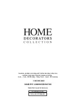 Предварительный просмотр 7 страницы Home Decorators Collection 1002 555 063 Use And Care Manual