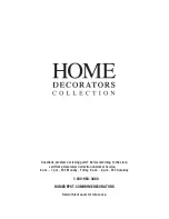 Предварительный просмотр 15 страницы Home Decorators Collection 1002 555 063 Use And Care Manual